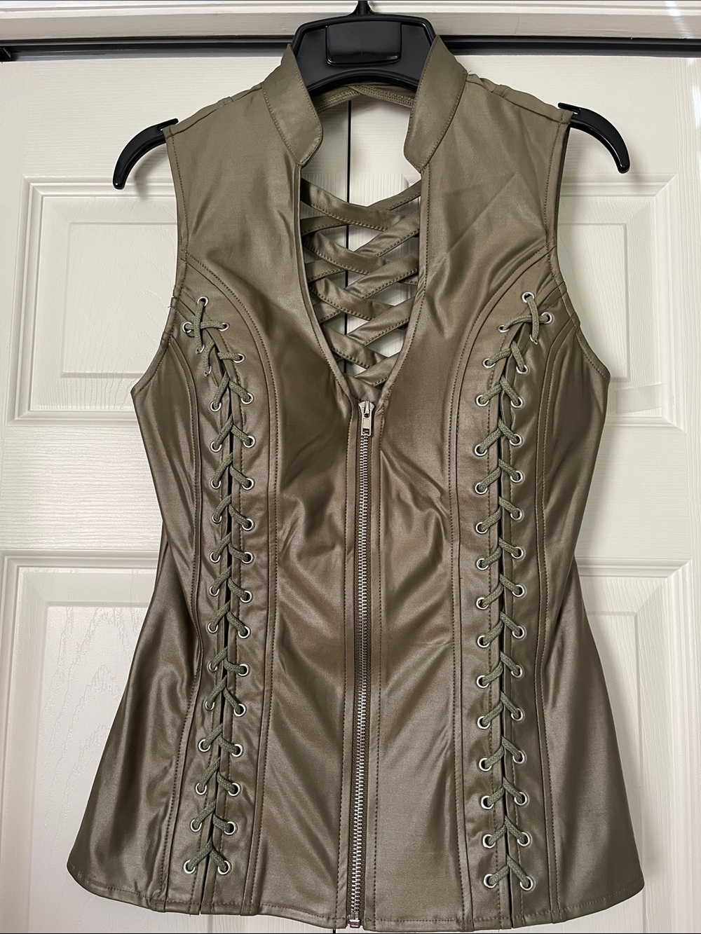 Faux Leather Tank